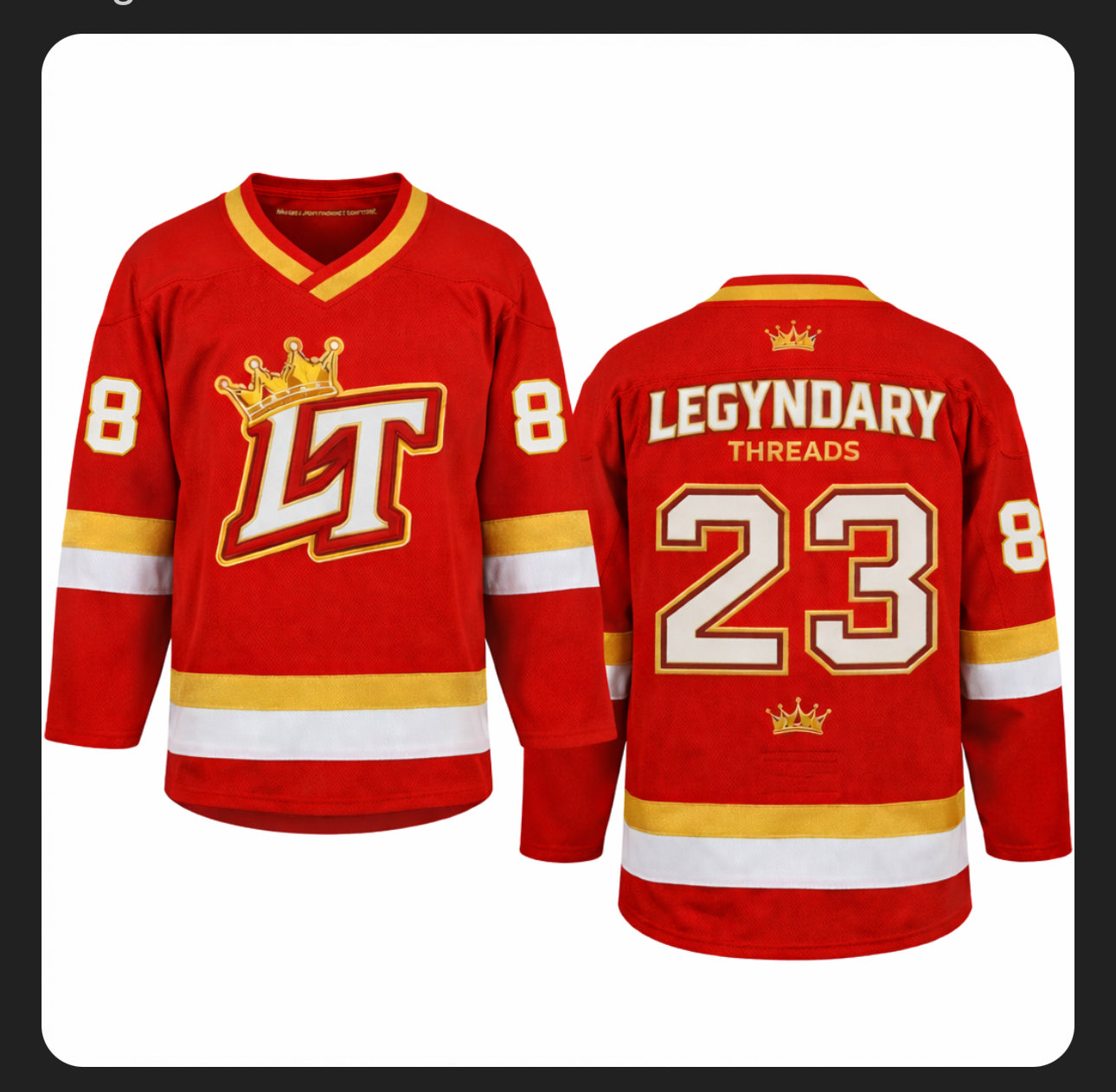 Crimson Crown Hockey Jersey